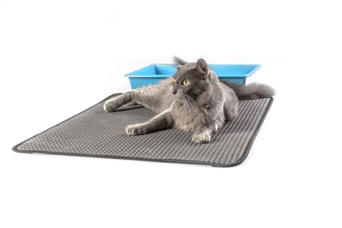 Tapete Higiênico Para Gato Coletor De Areia (EXG-68 x 100cm) Cor Cinza
