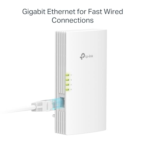 TL-WPA7817 KIT AV1000 Adattatore Powerline, AX1500Mbps WiFi 6 Internet Booster, 300 metri di distanza, EasyMesh, porta Gigabit Ethernet, crea in modo flessibile tutta la casa Mesh WiFi - Powerline - Immagine 4