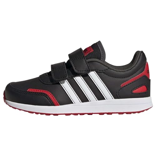 adidas Vs Switch 3 Lifestyle Running Hook And Loop Strap Shoes, Zapatillas de running Unisex niños, Core Black Ftwr White Vivid Red, 28 EU