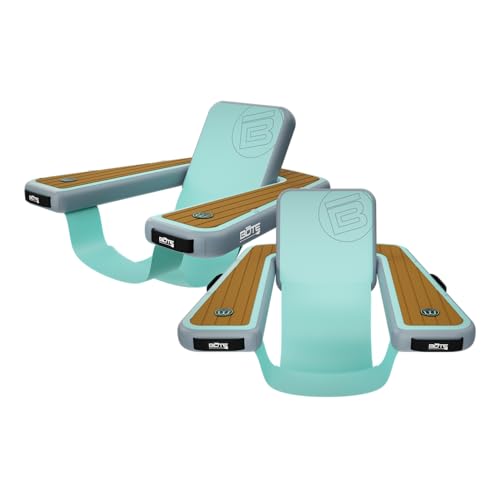 BOTE Hangout Suite Floating Chair, for Pool Beach Lake Boat Float, Adults Family Friendly, 4FT Multiple Colors, 2 Pack, Includes Mesh Carry Bag for Travel