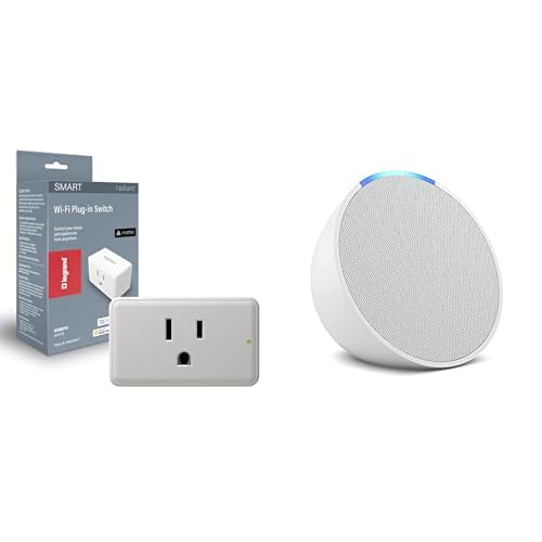 Echo Pop (Newest Model) with Legrand Radiant Smart Plug