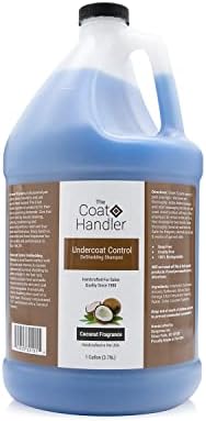 The Coat Handler Undercoat Control deShedding Dog Shampoo, 1 Gallon - Combats and Reduces Shedding, Undercoat Removal, Omega 3 & 6 Rich, Vitamin E Strengthens The Hair Follicle, Natural Ingredients