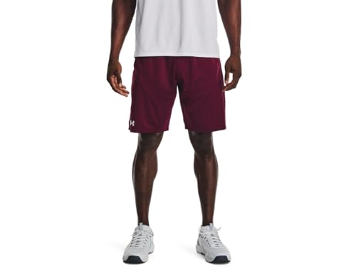 Under Armour Mens Locker 9In Pocketed Short Maroon SM