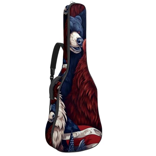 Sac de guitare acoustique 101,6 cm imperméable et housse de transport à poches