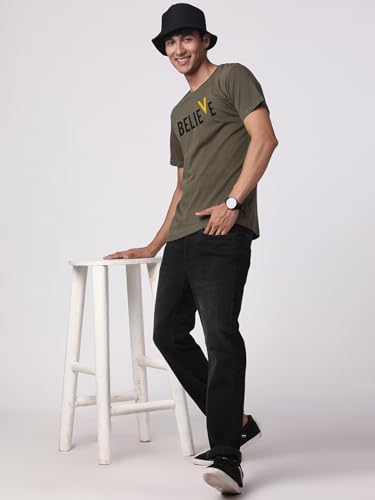 Image of ADRO Men Cotton Regular Printed Tshirt