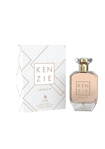 Volare KENZIE Vanilla 70 Eau de Parfum pour Femme, Fragrance Gourmande à la Vanille, Vaporisateur Natural Spray, 100 ml