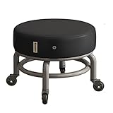 Amplias aplicaciones: silla para el hogar, banco de herramientas, reposapiés, taburetes con ruedas para garaje, taburete para caminar para niños, taburete para sofá, taburete de belleza, taburete con ruedas deslizantes para limpiar el piso, etc.