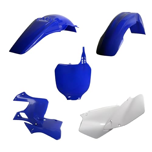Polisport Motocross (MX) Replica Plastic Kit for Yamaha YZF 125/250 (2000-2001) Dirt Bike – OEM Quality, Durable, Flexible & Perfect Fit – Blue/White