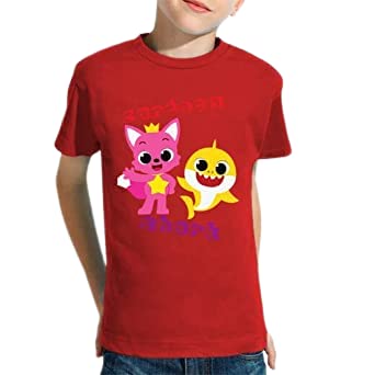 GenericKids Unisex T-Shirt Camesita Printed Cartoon Shark