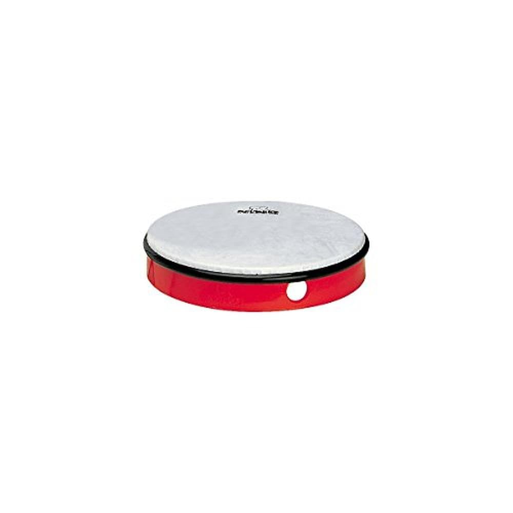 Nino Percussion Hand Drum Instrument - Große Handtrommel für Kinder ab 5 Jahren - Durchmesser 10 Zoll (ca. 25 cm) - Kunststoff, Rot (NINO5R)