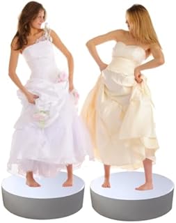Bridal Shop Platform Base Display Pedestals Stand,Pedestal Display- Vertical Round Column, Event Decor Display Plinth Stands, Clothing Store Model Display Heightening Pla