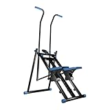 Generisch Stepper plegable aeróbico para el hogar con 3 niveles de resistencia, dispositivo de fitness para subir escaleras, 150 kg, asas ajustables y pedales antideslizantes