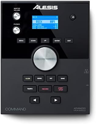 Alesis Drums Command Mesh SE Kit - Electric Drum Set with Quiet Dual Zone Mesh Pads, USB MIDI Connectivity and 600+ Electronic & Acoustic Drum Sounds
