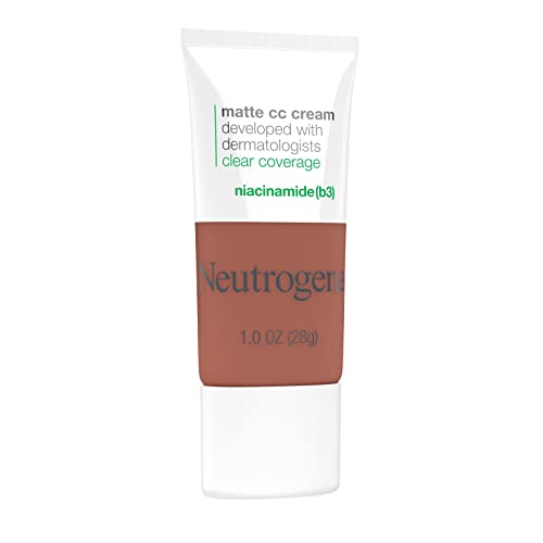 Neutrogena Creme CC fosco impecável cobertura transparente, cobertura total de cor corretora creme m