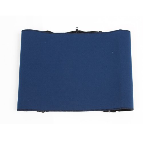 Faja lumbar con cremallera neopreno talla S azul y negro