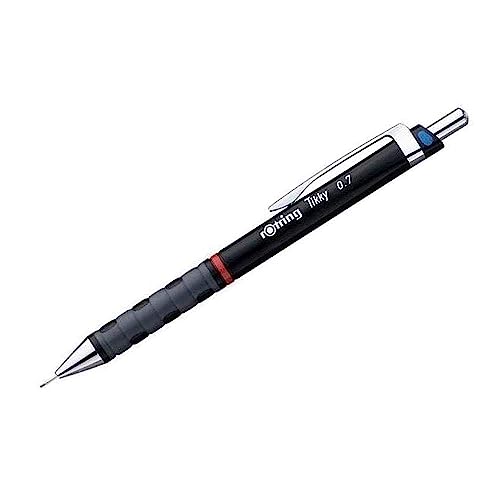 Rotring Druckbleistift Tikky, S0770510, Härte HB, 0,7mm, schwarz, mit Radiergummi 3501170770511 Rotring