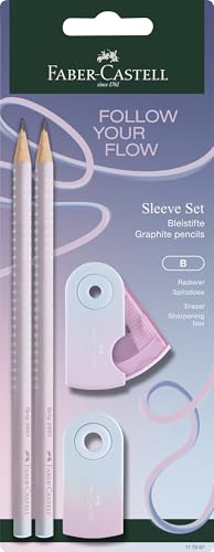 FABER-CASTELL - Kit d'écriture Flow Edition Blushing Sky, 4 pièces