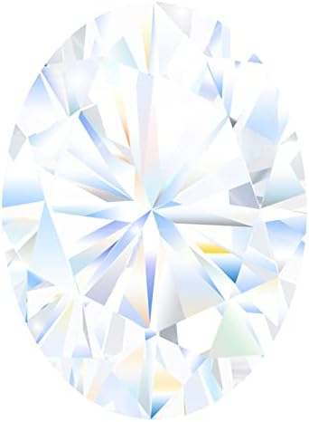 Moissanite Stone, 3.0 carat 8*10mm Oval Cut Simulated Diamond Loose Gemstone GH Color VVS1 Clarity for Engagement Wedding Ring Pendant Necklace Earrings Jewelry Making with Certificate of Authenticity