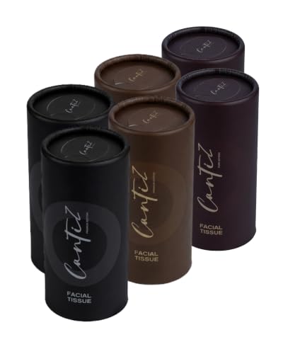 Image of Cantiz Cylindrical tissue | Car cup holder Tissue | Perfumed & non perfumed | Facial Tissue | Compact Travel Pack | 2 Ply Soft And Highly Absorbent | 100% Natural Virgin Wood Pulp | pack of 6