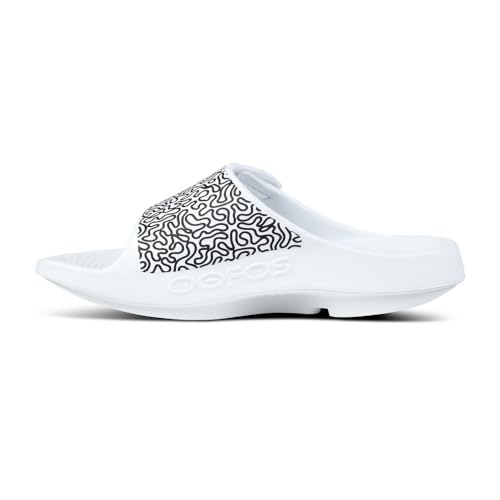 Image of Men's OOahh Sport Flex Sandal - White Labyrinth (SALE)