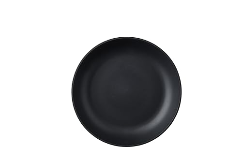Mepal - Assiette creuse Silueta - Lavable au lave-vaisselle et résistant au micro-ondes - Assiettes en plastique - Assiettes plates - Vaisselle - 21 cm - Nordic black