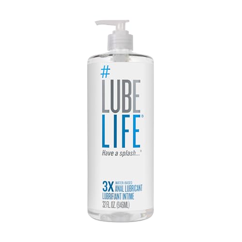 LubeLife 3X Anal Lubricant, Thicker Water-Based lube for Men, Women and Couples, Extra Protection,...