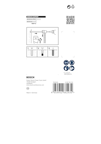 Bosch 1x EXPERT SDS Clean plus-8X Hammerbohrer-Set für Installationen (Ø 10,0 mm, Professional Zubehör Bohrhammer)