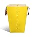 JOLIGAEA Cesta Ropa Sucia Plegable, Cesto de Ropa Grande, Cesta de fieltro para ropa, canasta de almacenamiento con asa, canasta de juguetes para habitaciones infantiles (Amarillo)