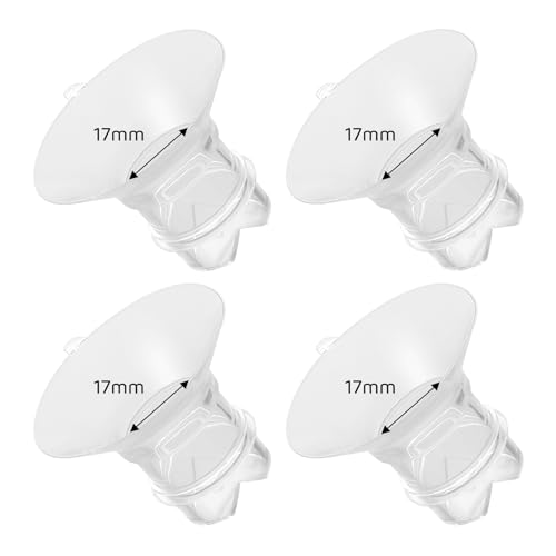 Image of Suniceme Flange Inserts 17mm Compatible with Medela/Spectra/TSRETE/Elvie/Momcozy/Bellababy Breast Pump 24mm Shields/Flanges, Reduce 24mm Nipple Tunnel Down to 17 mm, 4PCS