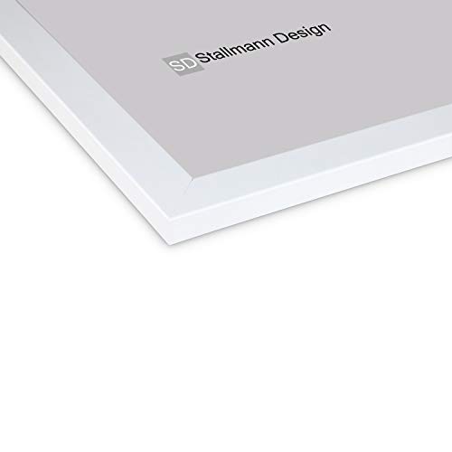 Stallmann Design Bilderrahmen New Modern 60x60 cm weiß Rahmen fuer Dina 4 und 60 andere Formate Fotorahmen Wechselrahmen… – Bild 3