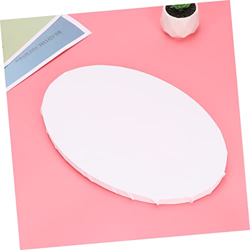 Lienzo de algodón para pintura al óleo ovalado blanco con marco irregular creativo 8