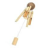 Keenso Carillon éolien en bambou avec de beaux sons calmes pour la maison et le jardin, parfaits pour les amis et la famille