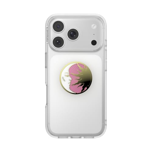 Image of PopSockets PopTop, Adhesive Phone Grip with Swappable Top, Enamel - Lunar Dreams Pink