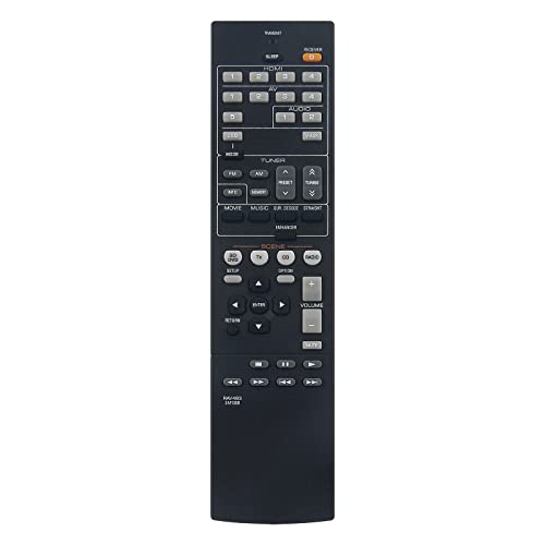 AULCMEET RAV463 ZA11350 Replacement Remote Control Compatible with Yamaha 5.1ch AV Stereo Home Cinema RX-V373 RX-V375 HTR-3066 YHT-399U YHT-497 YHT-497BL RX-V373SZ RX-V376