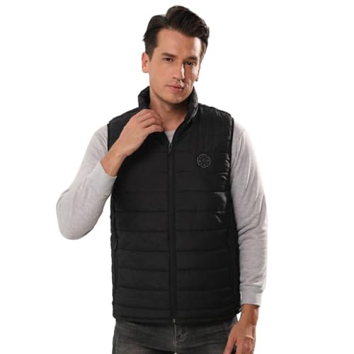 Veste chauffante homme contre le froid hivernal à 3 niveaux de chaleur