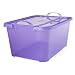 Life Story Purple Stackable Closet & Storage Box 55 Quart Containers (6 Pack)