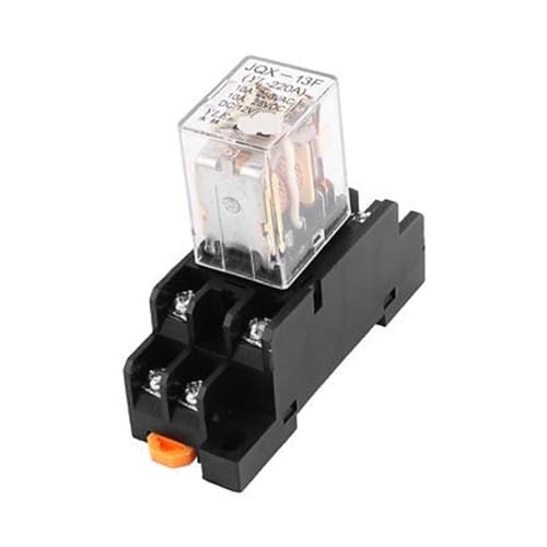 Relé electromagnético DPDT 8 pines interruptor automático 12V CC con base de relé