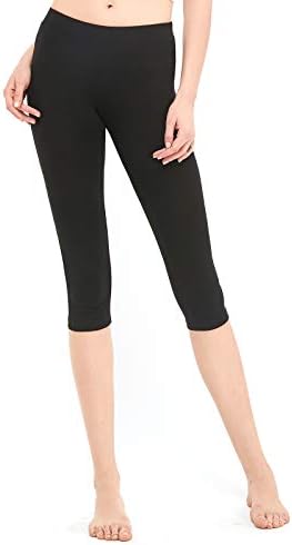 Knee Length Yoga Capri Leggings Pants 