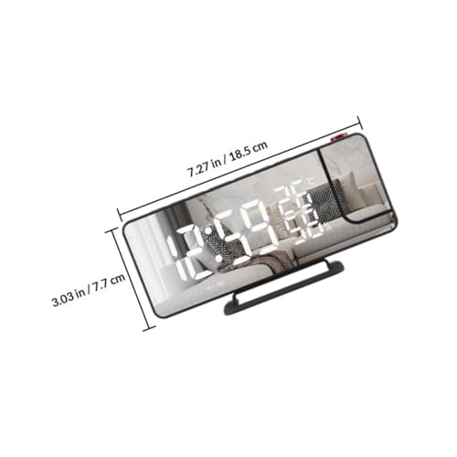 Reloj despertador digital con proyector ajustable para mesa de noche 3