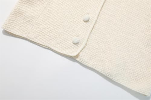 Girl's Cable Knit Zip Up Cardigan Letter Patched Long Sleeve Hooded Sweatshirt4