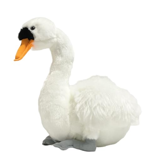 Cygne blanc en peluche cadeau de naissance original et anniversaire 20cm