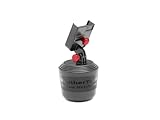 WeatherTech CupFone, Universal Cup Holder Phone Mount for Cars – Adjustable & Secure Fit with Open Access for Charging – Compatible with iPhone, Android (Red Billet Knobs)