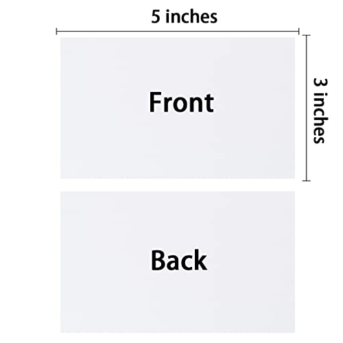 100 Pack Thick Paper Cardstock Blank Heavy Cards Stock For Invitations, Greeting Cards Making, Postcards, Photos, 250Gsm Thick Paper (White, 3X5 Inches) #TOP1