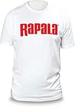 Rapala Next Level T Shirt White/Red Logo Large