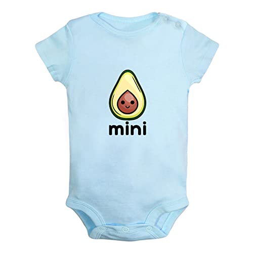 Image of iDzn Mini Avocado Funny Bodysuits, Newborn Baby Rompers, Infant Jumpsuits, 0-24 Months Babies Outfits, Kids Cotton Clothes