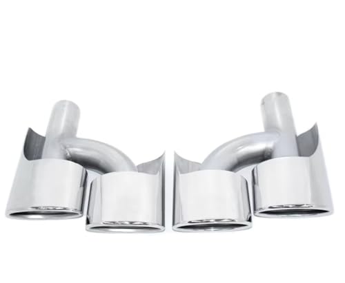 Image of Car Exhaust Tail For Benz C-Class E-Class S-Class W204 W211 W212 W221 Double Outlet Tip Nozzle Exhaust Pipe Tailpipe(B)