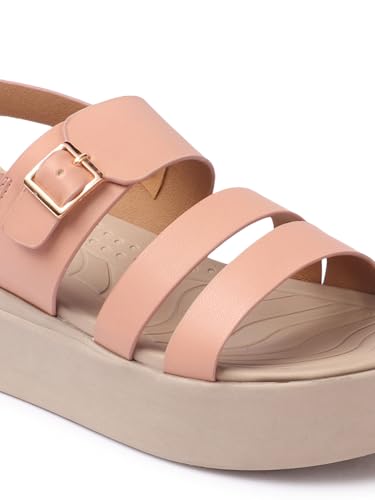 Image of ELLE Women's Multi-Strap Platform Sling back Sandals
