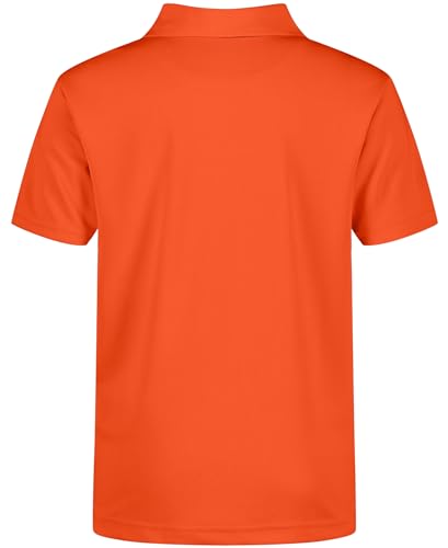 Image of Nautica Boys' School Uniform Short Sleeve Polo Shirt, Button Closure, Moisture Wicking Performance Material