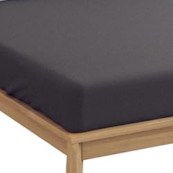Sabana 160 X 200 Emma Sábana Bajera de Jersey Essentials, Sábana Bajera de Algodón 100%, 140x190 cm - 160x200 cm, Antracita, para Colchones de hasta 30 cm de Altura