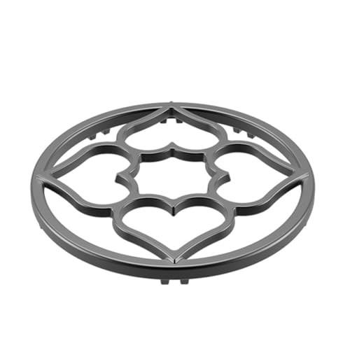 Risveglio Estufa de gas de hierro fundido para soporte reductor de anillo, quemadores pequeños, 19 cm, soporte antideslizante para wok, teteras y ollas de espresso